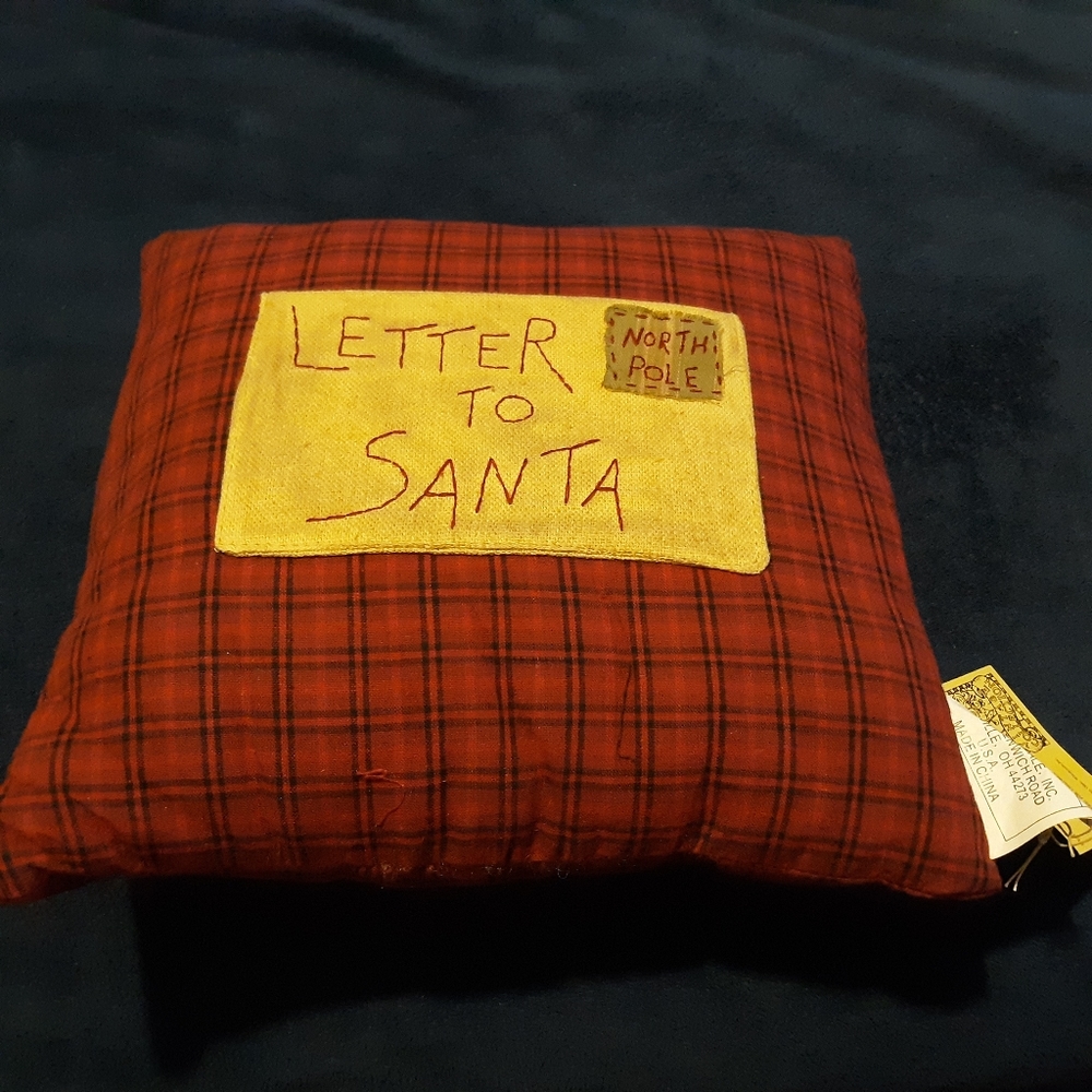 Letters to Santa throw pillow